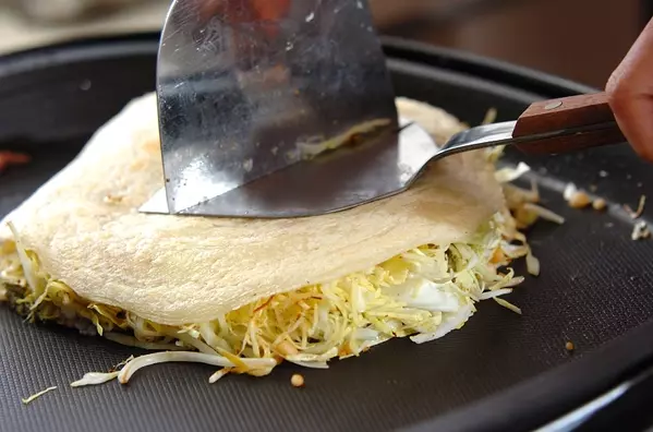 広島焼き風お好み焼きの作り方4