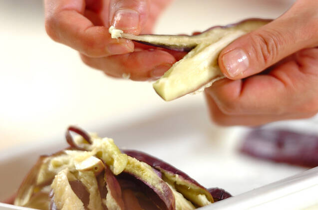 梅ナス素麺の作り方の手順2