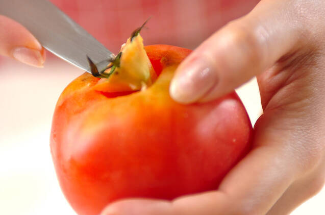 トマトのマヨチーズ焼きの作り方の手順1