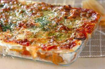 ワンタンラザニア