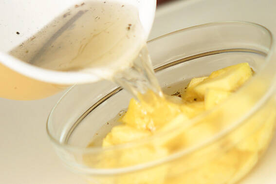 パイナップル　バニラ風味の作り方の手順3