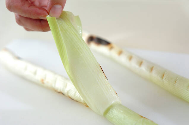 焼きネギと油揚げの酢みそ和えの作り方の手順5