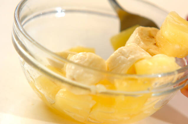 フルーツヨーグルトの作り方の手順1