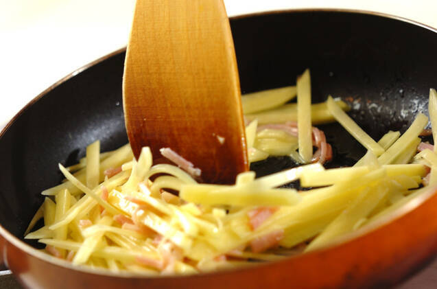 ジャガベーコンの作り方の手順2