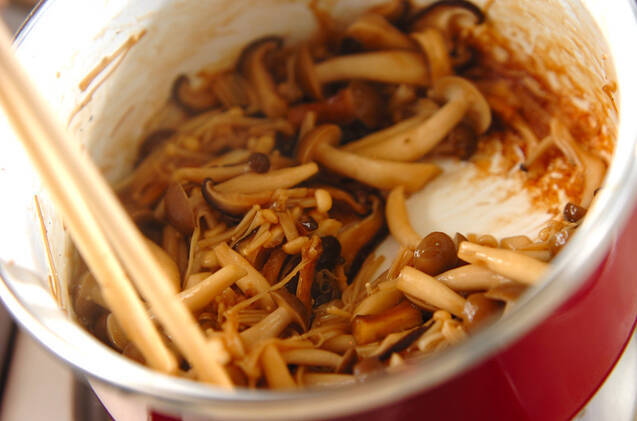 キノコの佃煮の作り方の手順5