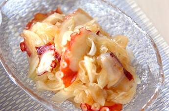 タコと玉ネギの酢の物