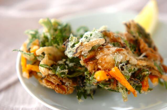 キノコのかき揚げ