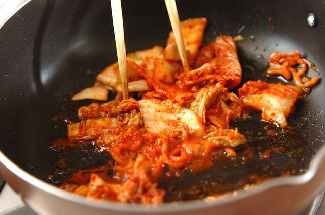 サバのキムチ煮の作り方の手順3