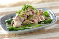 しろ菜と豚肉の夏おかず