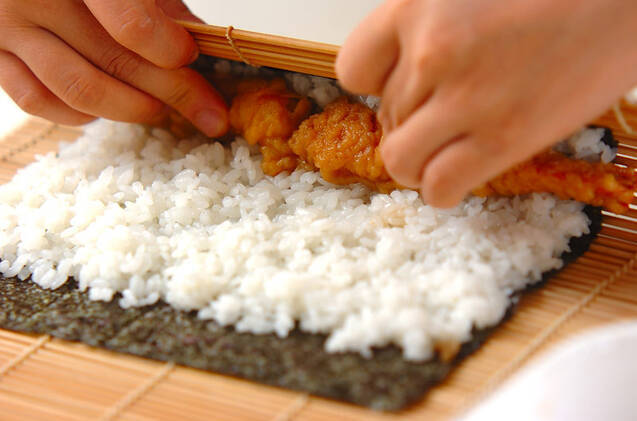 エビ天のり巻きの作り方の手順7