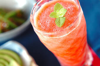 シャリシャリ!スイカのスムージー