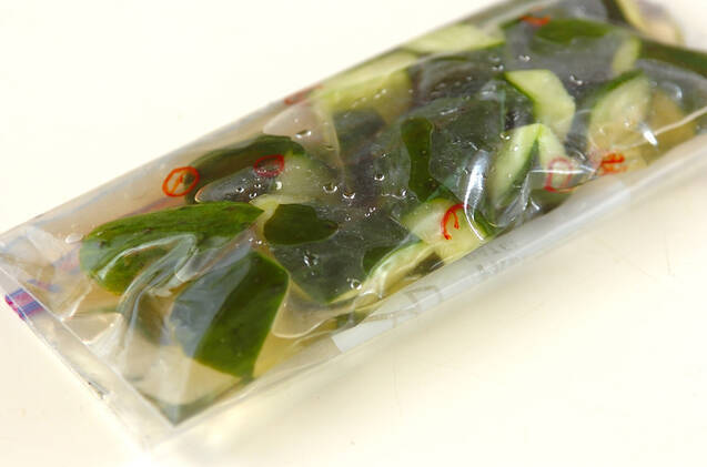 キュウリの甘酢の作り方の手順2