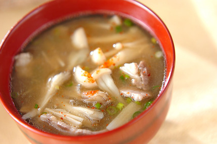 キノコのみそ汁