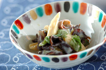 キクラゲの酢みそ和え