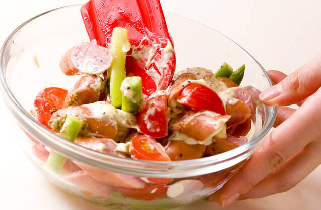 ソーセージサラダの作り方の手順4