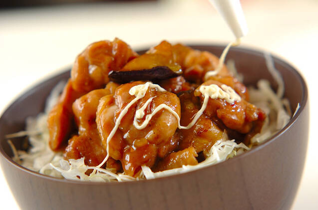 鶏肉の照り焼きユズマヨ丼の作り方の手順7