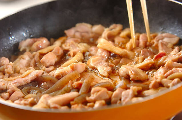 照り焼きチキン丼の作り方の手順7