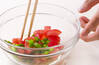トマトと桜エビ混ぜ素麺の作り方の手順3