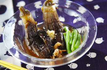 まるごとナスの煮物