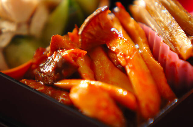 豚バラ肉のケチャップ炒め