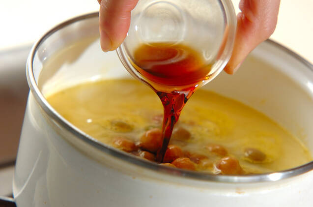 豆乳とカボチャのスープパスタの作り方の手順3