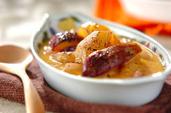 秋のフルーツグラタン