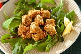 マグロのゴマカレー揚げ