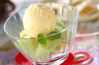 メロンアイスパフェ