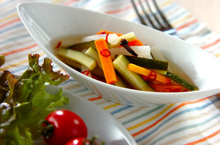 レンジで作るピクルス