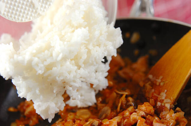 簡単オムライスの作り方の手順2