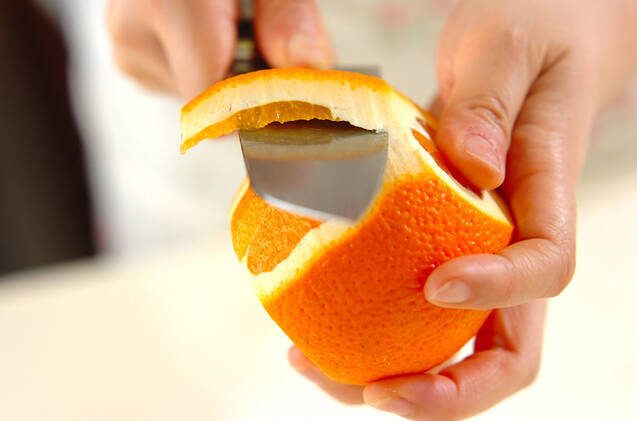 パインオレンジジュースの作り方の手順1