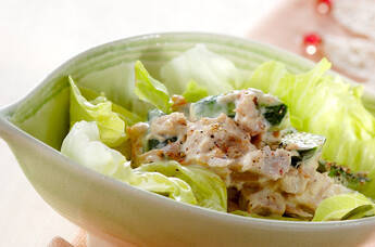 ツナとキュウリのサラダ