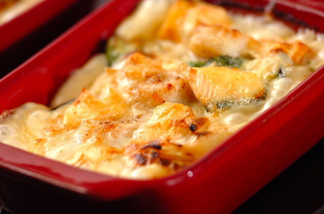 あつああつトロリ！ホタテとカマンベールのホワイトソースグラタンの作り方の手順9