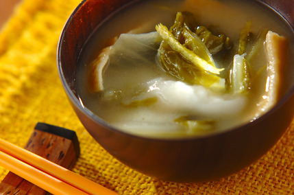 白菜と油揚げのとろとろ雑煮