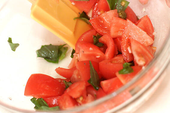 イタリア風トマト素麺の作り方の手順4