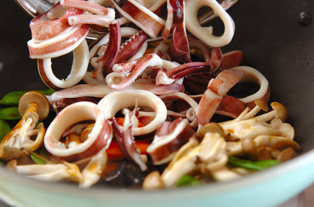 イカのオイスター炒めの作り方の手順10