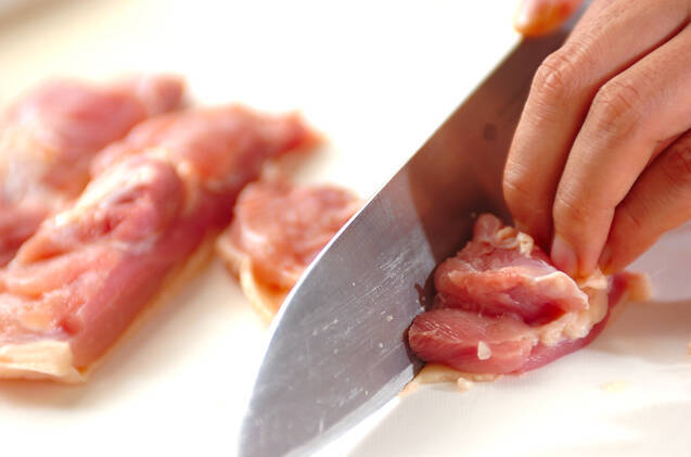 揚げ鶏の甘酢あんかけの作り方の手順1