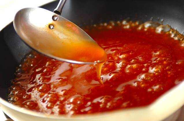 揚げ鶏の甘酢あんかけの作り方の手順3