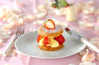 イチゴのミルフィーユ