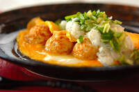 和風みぞれオムたこ焼き