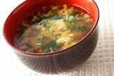ミツバのかき卵汁