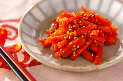 にんじんのきんぴら 飽きずに大量消費