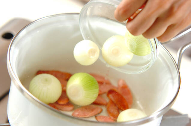 ペコロスのコロコロスープの作り方の手順4