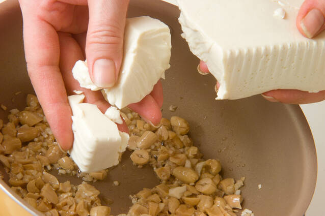 豆腐のピーナッツ炒めの作り方の手順3