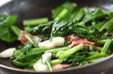 小松菜と長芋のエスニック炒めの作り方1
