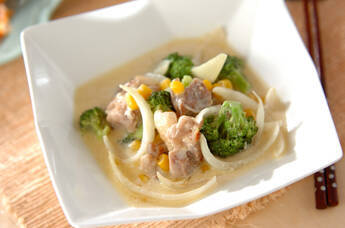 鶏とコーンのクリーム煮