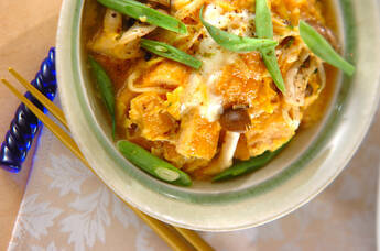 油揚げの卵とじ