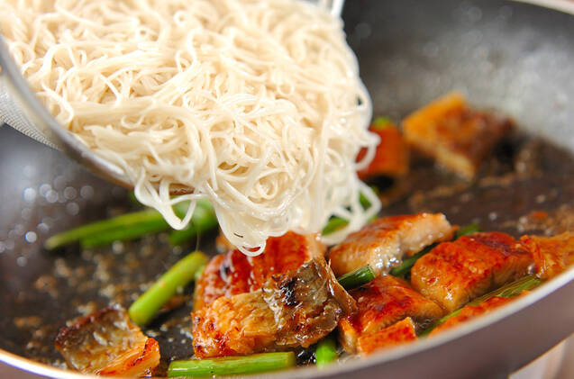 ウナたま素麺チャンプルーの作り方の手順6