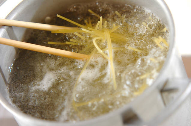 エリンギのきんぴらパスタの作り方の手順2