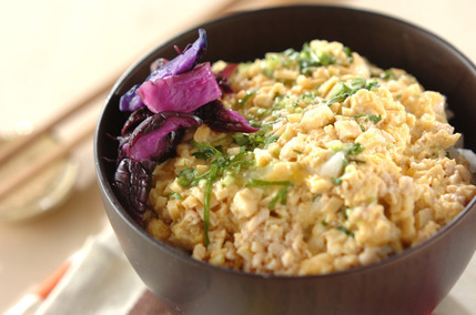 高野豆腐のそぼろ丼